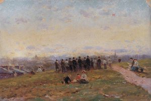 Kite Flying, Parliament Hill — Robert Finlay Mcintyre
