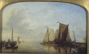 Dutch Boats In A Calm — Εδουάρδος Βίλλιαμ Κούκ