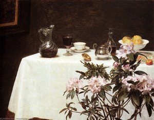 Still Life. Corner Of A Table — हेनरी फैंटिन-लाटूर, Realism