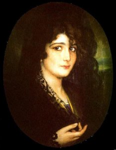 Dama Con Mantilla — Julio Romero De Torres, Baroque