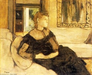 Madame Gobillard, Yves Morisot — ヒラール・ジェームズ・エドガー・デガス, Impressionist Painting