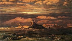 The Sphinx Of The Seashore — Elihu Vedder, Romanticism