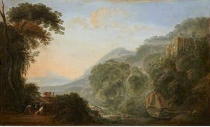 A rocky river landscape