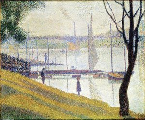 The Bridge At Courbevoie — Žorž Seurat, Pointillist Impressionism