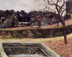 The Square Pond — Eugène Henri Paul Gauguin, Post-impressionism