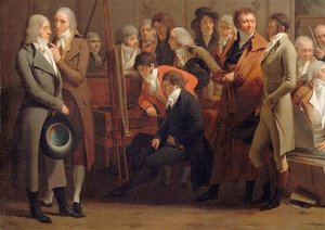 Réunion D'artistes Dans L'atelier D'isabey — Луи Леопольд Боилли, Neoclassicism