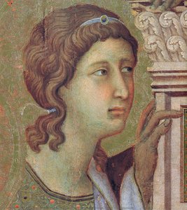 Madonna And Child On A Throne (front Side Fragment) — Duccio Di Buoninsegna, Sienese Gothic