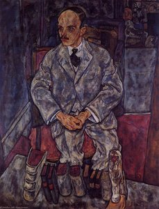 The Art Dealer Guido Arnot — Egon Schiele, Expressionist Painting