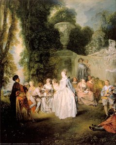 Untitled (7443) — Jean-antoine Watteau, Rococo Style