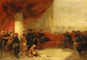 Interview With The Viceroy Of Egype At His Palace In Alexandria — David Roberts (festő)