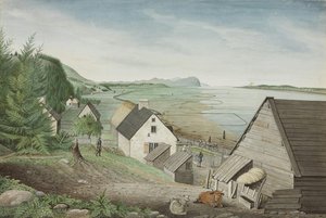 A View Of The Château-richer, Cape Torment, And Lower End Of The Isle Of Orleans Near Quebec — アーサー・b・デイヴィス, Hudson River School