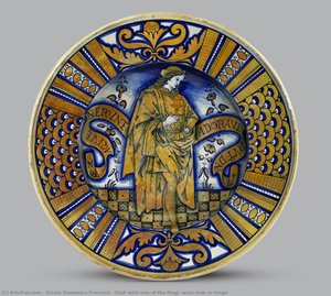Dish With One Of The Magi (wise Men Or Kings) — Nicola Domenico Francioli, Renaissance