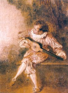 The Serenader — Antoine Watteau, Rococo Style