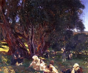 Albanian Olive Pickers — Džon Singer Seržen, Realism