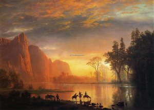 Yosemite Valley Sunset — Albert Bierstadt