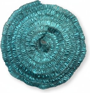 Teal & Turquoise Abstract Stainless Steel Wall Sculpture, Handmade Craftsmanship Elevate Your Living Space