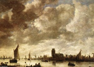 View Of The Merwede Before Dordrecht — Jan Van Goyen, Dutch Golden Age Landscape