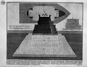 The Roman Antiquities, T. 4, Plate Xii. View Of An Entrance To The Upper Room Into The Boulder Burial D`elio Adriano. — Giovanni Battista Piranesi, Neoclassicism