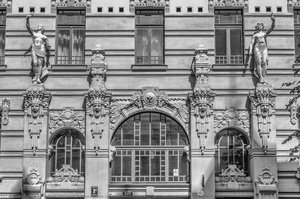 Apartment building at 2a Alberta Iela in Riga, Latvia