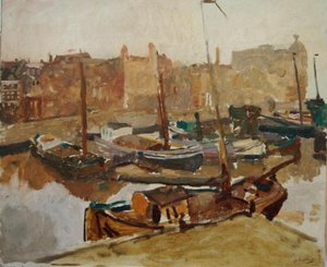 The Rokin In Amsterdam — Георг Генрик Брейтнер, Post-impressionism