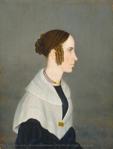 Profile Portrait Of A Lady — Winslow Homer, American Romanticism