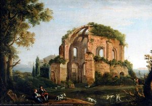 Ruined Temple in an Italianate Landscape