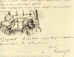 Peasant Woman, Seen Against The Window, Two Heads — フィンセント・ファン・ゴッホ, Impressionistic Realism