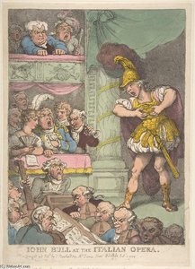 John Bull At The Italian Opera — 토마스 로울프슨, 18th-century Political Cartoon
