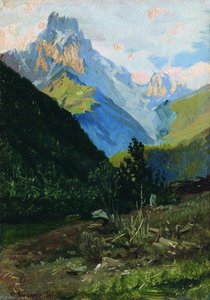 Mount Uzhba in Svanetia