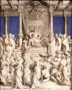 Solomon E La Regina Di Sheba — Hans Holbein Il Giovane