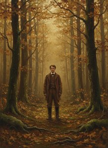 The Solitary Sentinel In Amber Mist — Lucie Rolland, Tonalism