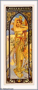 Untitled (4790) — Alfons Mucha, Art Nouveau
