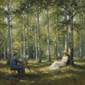 Luminous Reverie: A Study In Dappled Light And Grace