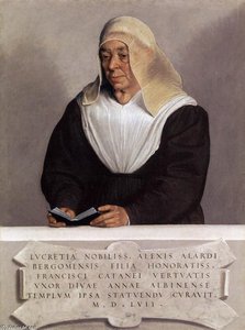 Abbess Lucrezia Agliardi Vertova — Giovanni Battista Moroni, Mannerist Portraiture