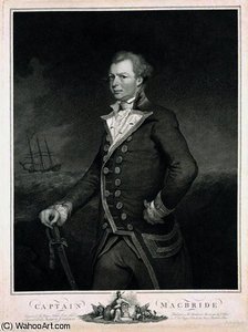 Portrait Of Admiral John Macbride Engraved — James Northcote, Neoclassicism