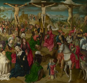 The Crucifixion: Central Panel — Master Of Delft, Flemish Renaissance