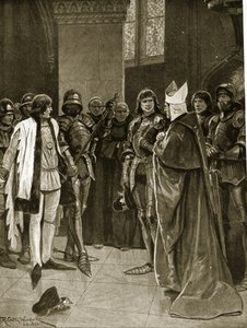 Henry Vi Is Delivered To Edward Iv At St. Paul's — リチャード・カトン・ウッドヴィル, Historical Painting