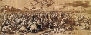 The Battle At Pons Milvius — Giovan Francesco Penni