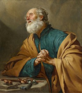 St.peter Penitent — Gerard Van Honthorst, Baroque Painting