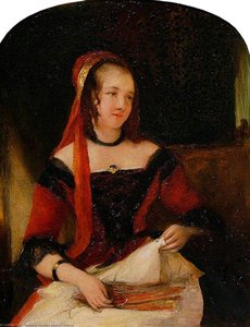 Mrs Susannah Milner-gibson, Nee Cullum — Anthony Vandyke Copley Fielding