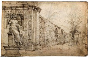 Garden Of The Villa Madama — Maerten Van Heemskerck