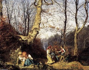 Early Spring In The Wienerwald — Ferdinand Georg Waldmüller, Romantic Landscape Painting
