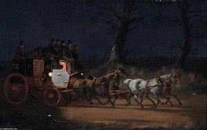 Mail Coach At Night