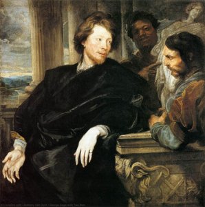 George Gage Con Dos Hombr — Sir Anthony Van Dyck, Baroque Elegance