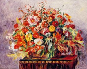 Basket Of Flowers — Пиер-огюст Реноар, Impressionism