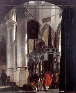 The Nieuwe Kerk In Delft With The Tomb Of William The Silent — Emanuel De Witt, Dutch Golden Age