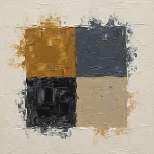 Fragmented Earth: A Monumental Study Of Ochre, Slate, And Sculptural Impasto Texture — David Moreau, Plaster & Texture