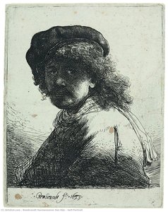 Self-portrait — Rembrandt Van Rijn, Baroque