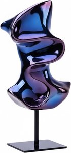 Bluish Violet Electroplated Abstract Sculpture, Abstract Art