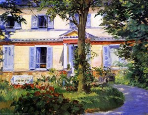 The House At Rueil — Édouard Manet, Impressionism